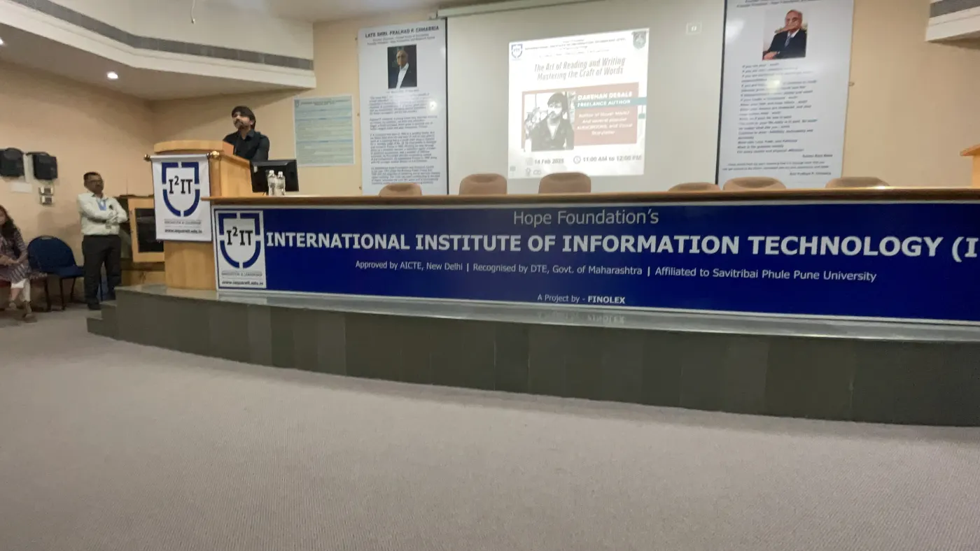Title slide for the I2IT Pune masterclass