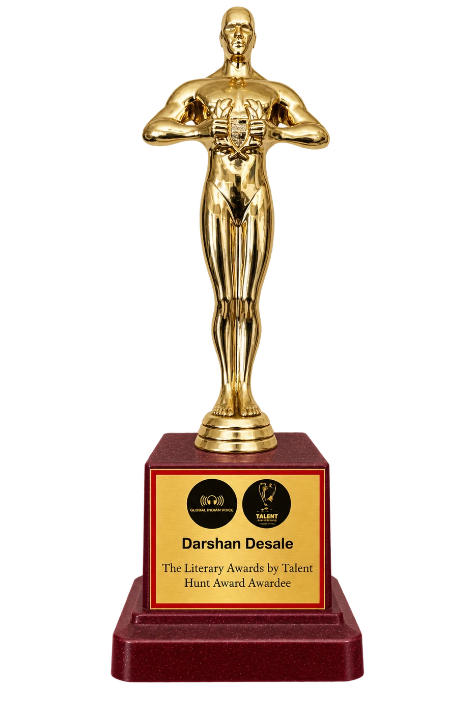 The Literary Awards by Talent Hunt trophy