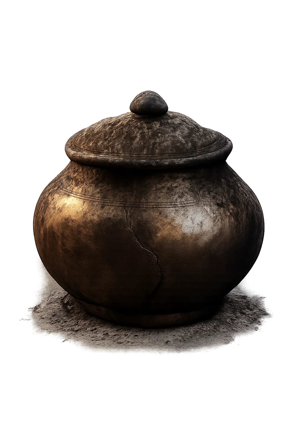 A funeral ash pot